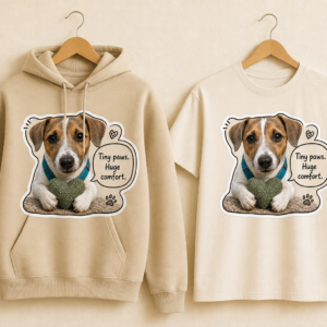 T-shirt met Kai - Tiny paws. Huge comfort.